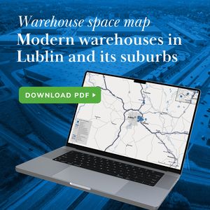 Warehouse space map - Modern warehouses in Lublin and its suburbs